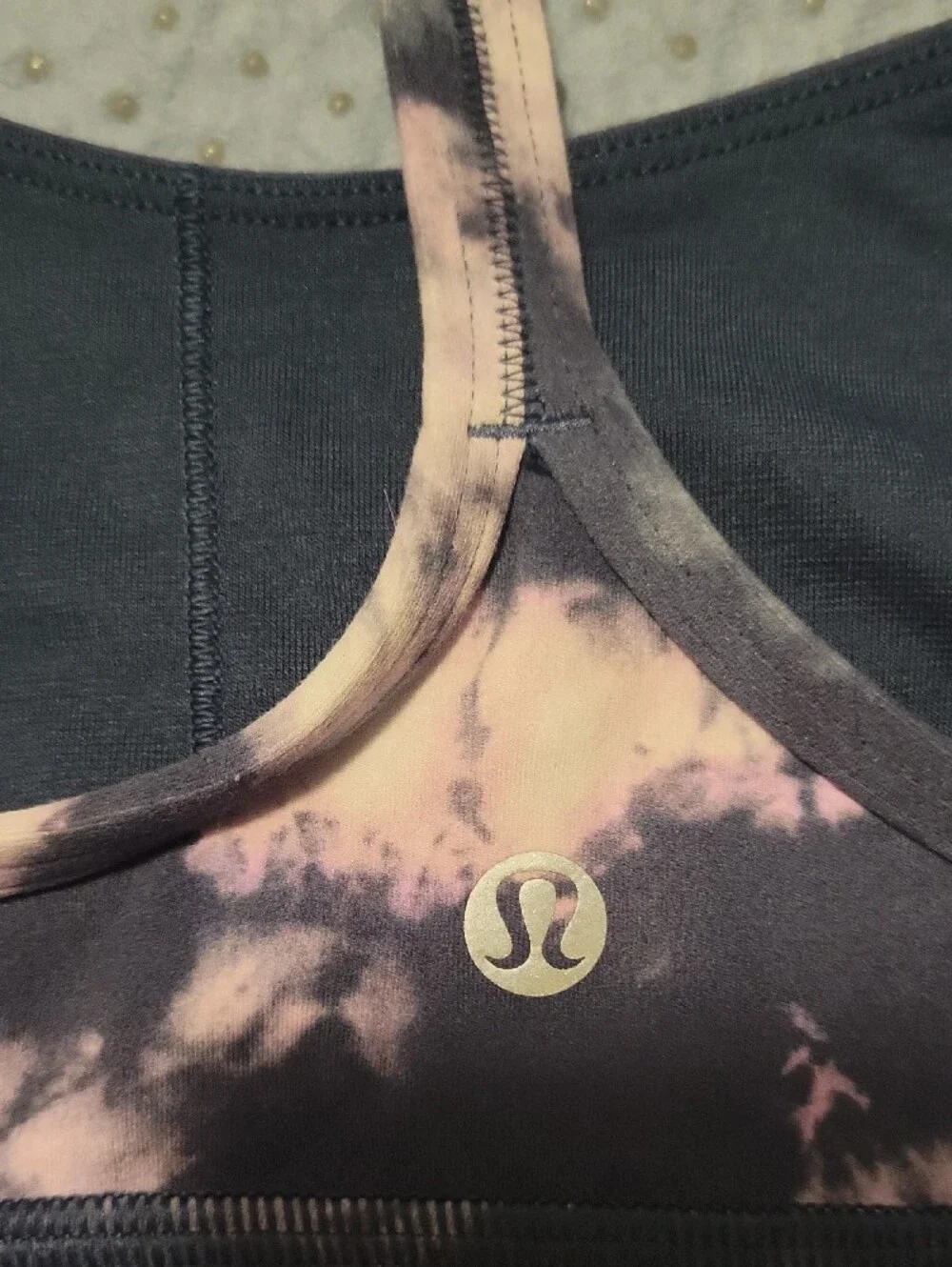 lululemon athletica Tie-Dye Sports Bralette - Purple Pink